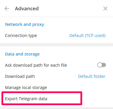 Telegram Chat