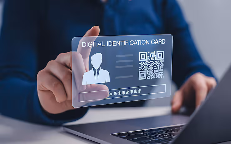 Futuristic Digital Identity Card Secure Online Access 1101054 95111