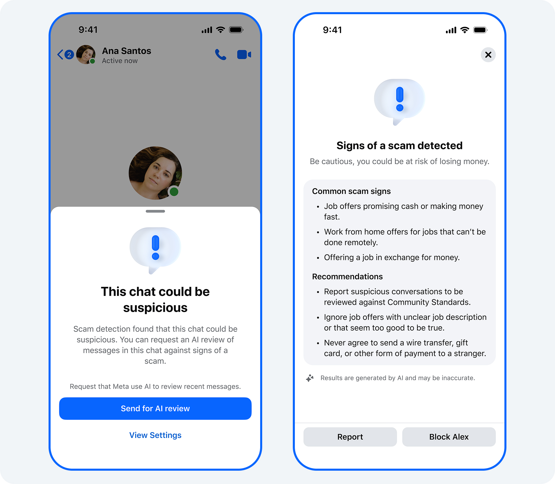 AI Powered Scam Detection for Messenger B994