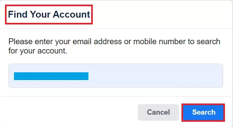 Find Your Account