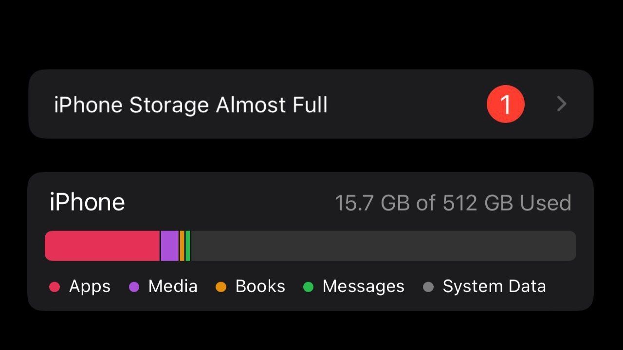 I Phone Storage Almost Full iOS 15 Image (1)