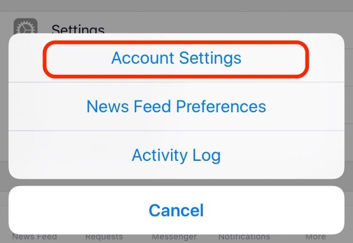 Facebook Mobile App Settings I Phone Screenshot 002 726x500