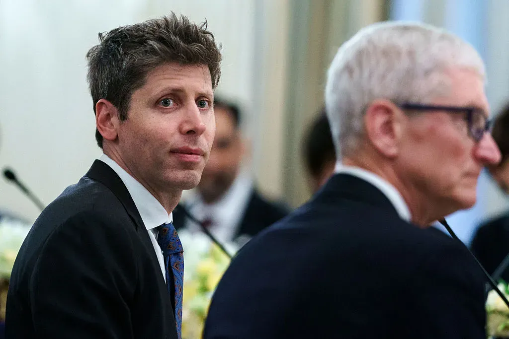 Tim Cook Sam Altman Getty Images 2233062347