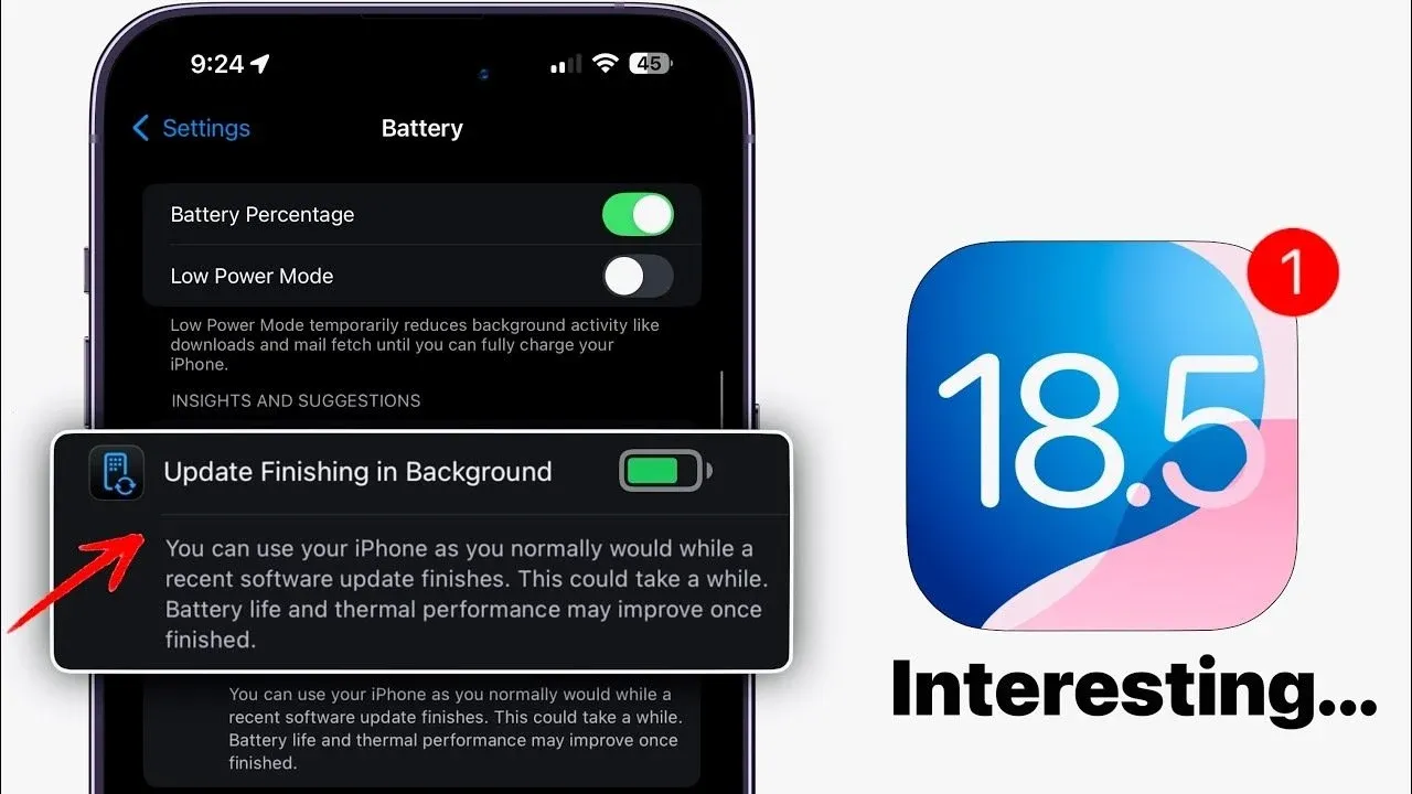 iOS 18 5 Battery Insights Update Optimized