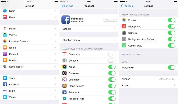 Facebook I Os App HD Videos 745x438
