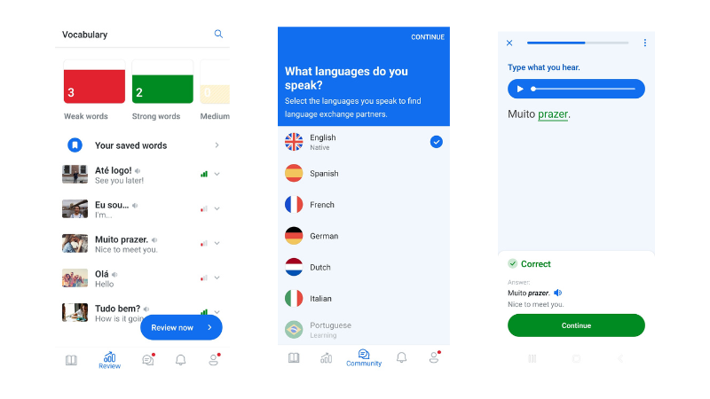 Busuu Review App Version 1