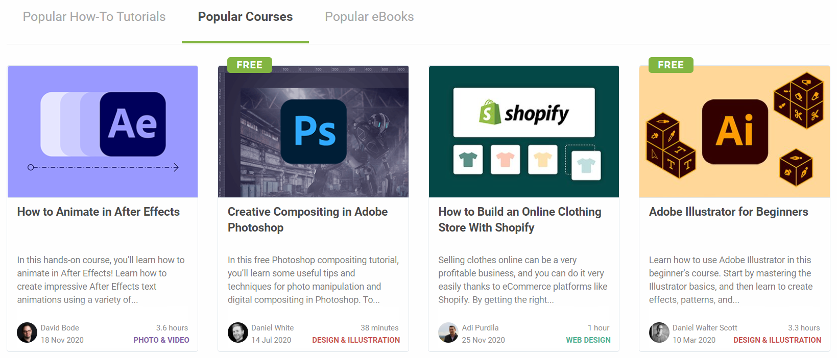 Envato Tuts Courses