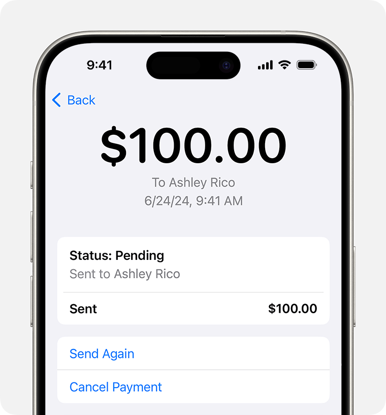 iOS 17 iPhone 15 Pro Wallet Apple Cash Transaction Pending Cancel