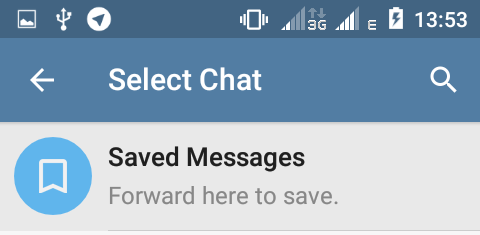 Telegram Saved Messages