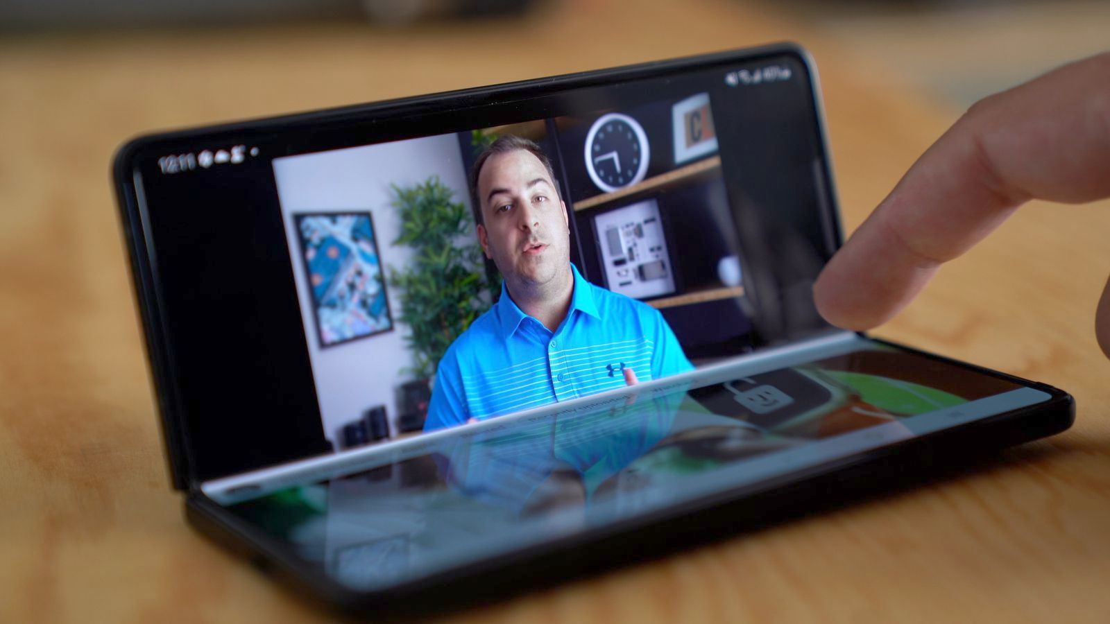 Samsung Z Fold 3 Half Folded