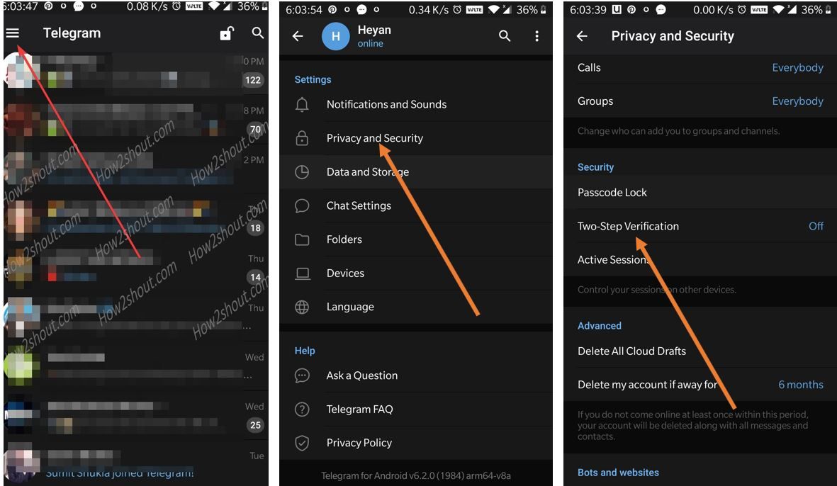 Telegram Pricavy and Security Min