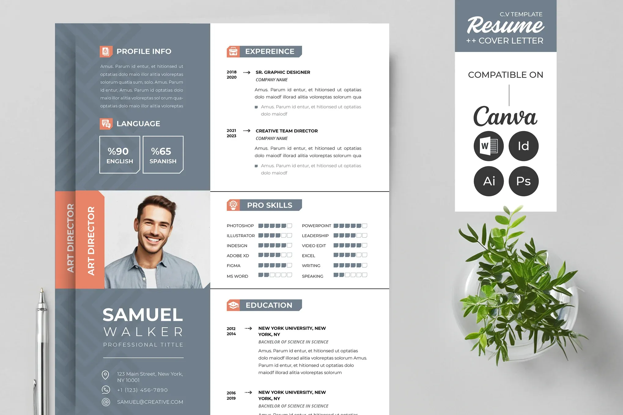 Canva Resume  Cover Letter Template 766 1