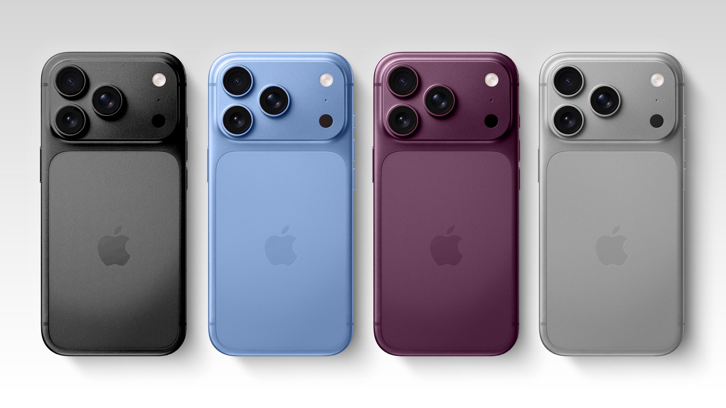 Four I Phone 18 Pro Colors Mock Feature