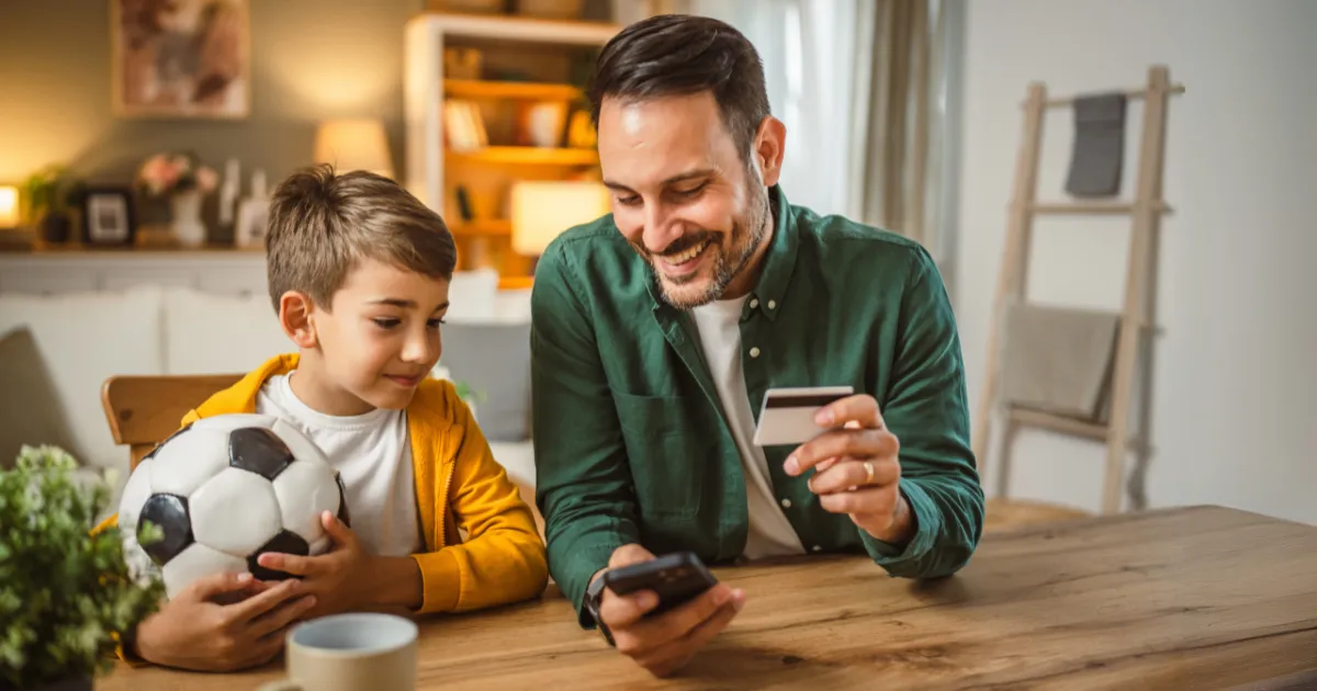 Father Teaching Son About Money2