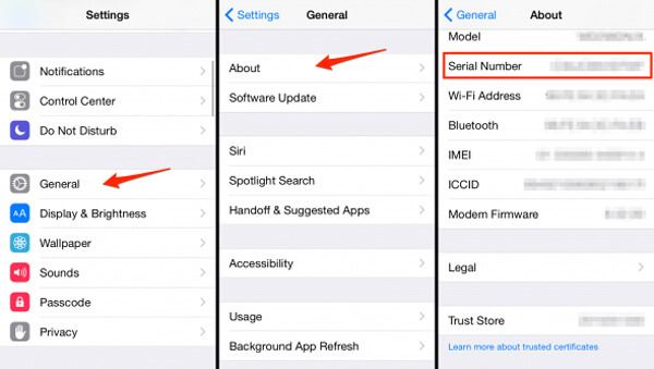 Check iPhone Serial Number Device