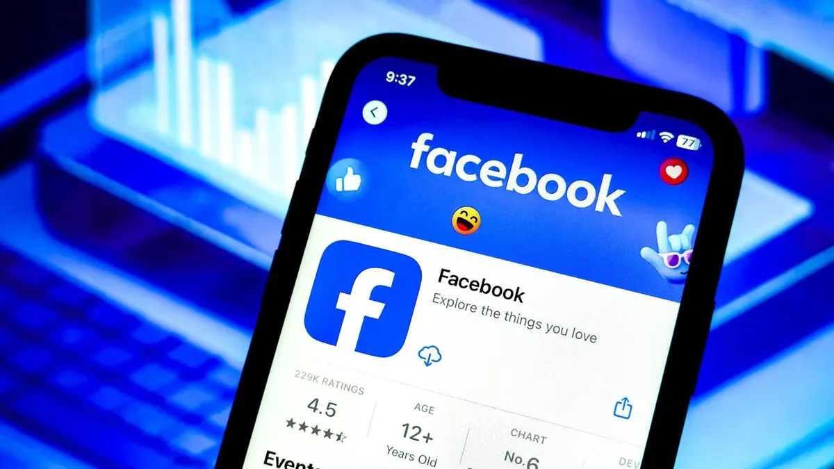 Facebook App Screen Getty