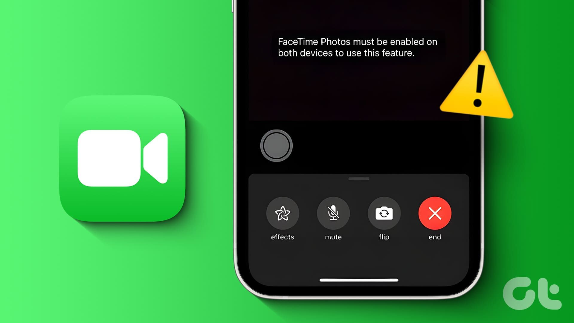 Face Time Must Be Enabled on Both Devices