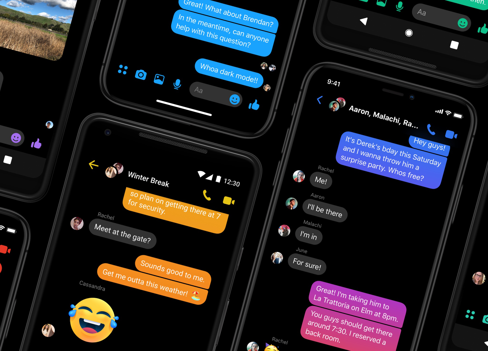 Facebook Messenger Dark Mode