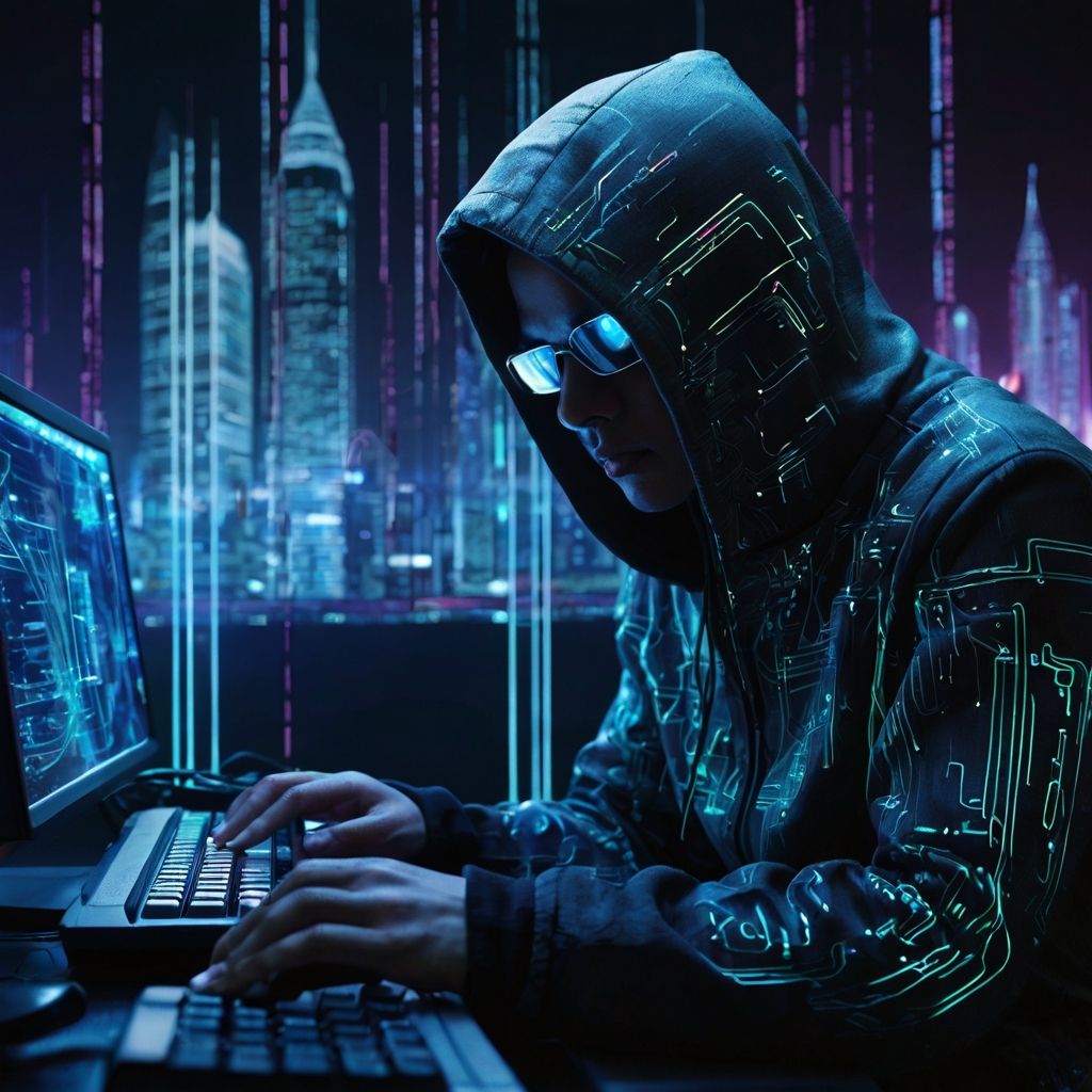 Leonardo Kino Xl Create an Image of a Futuristic Cyber Hacker 0