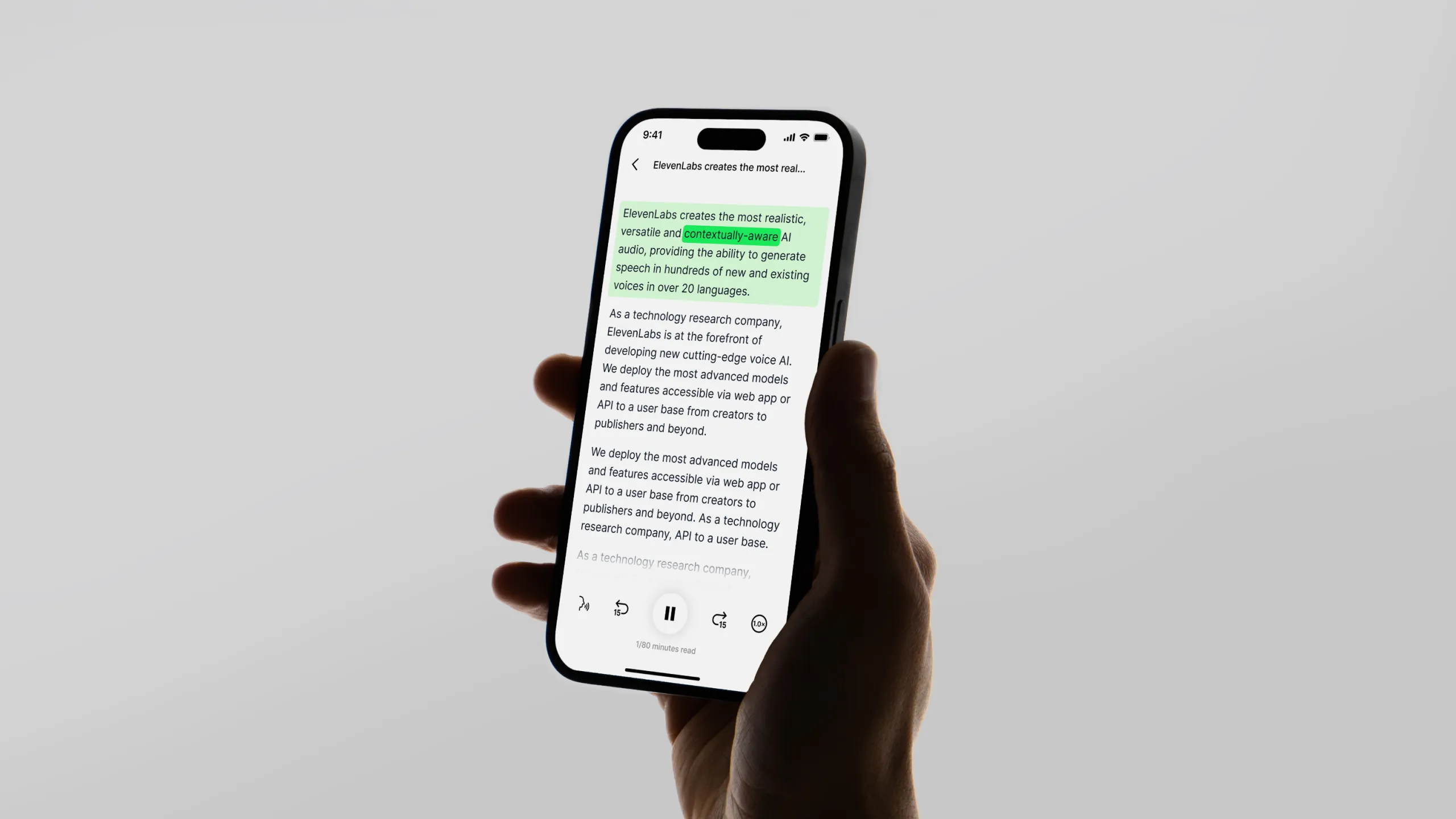 Eleven Labs Reader App